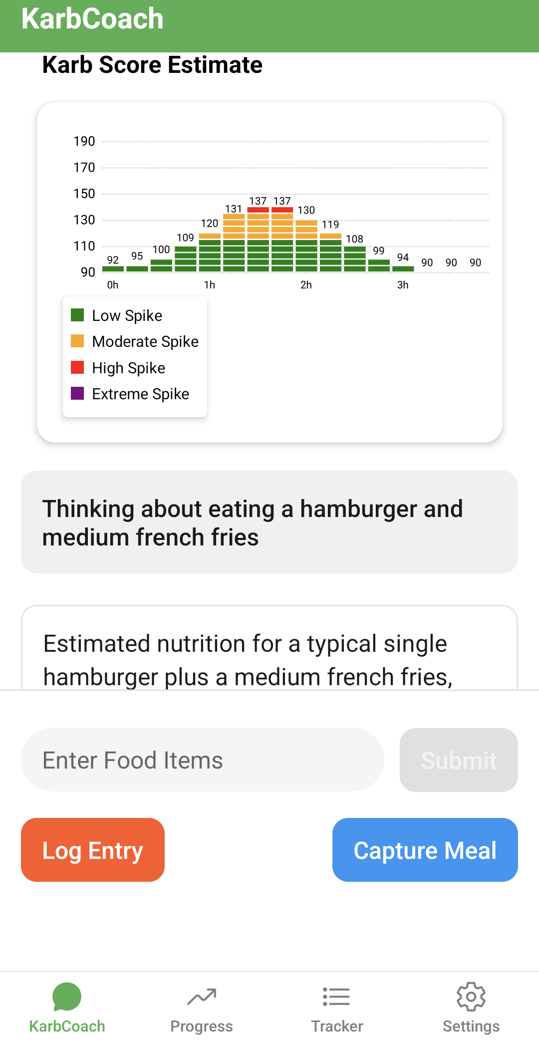 KarbCoach Home / Today dashboard